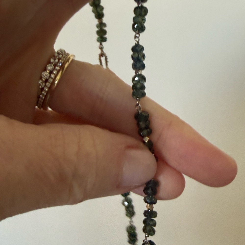 18k Sapphire Bead Necklace - Eve J Alfille - Picture 8 of 10